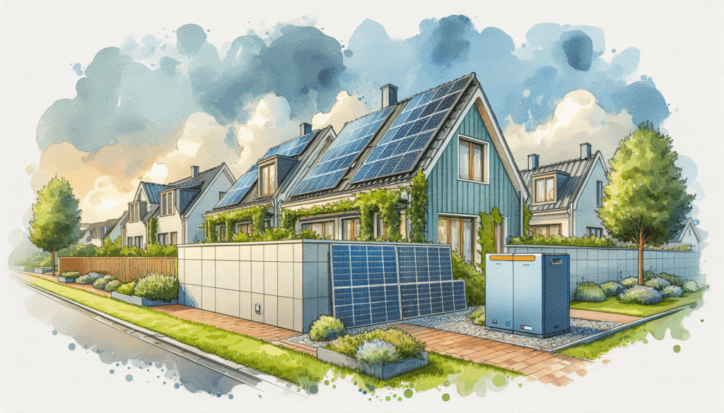 zonnepanelen met thuisbatterij hoek van holland